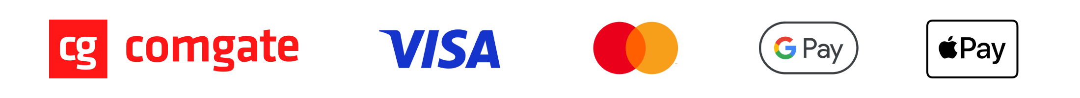 Comgate | VISA | Mastercard | Google Pay | Apple Pay